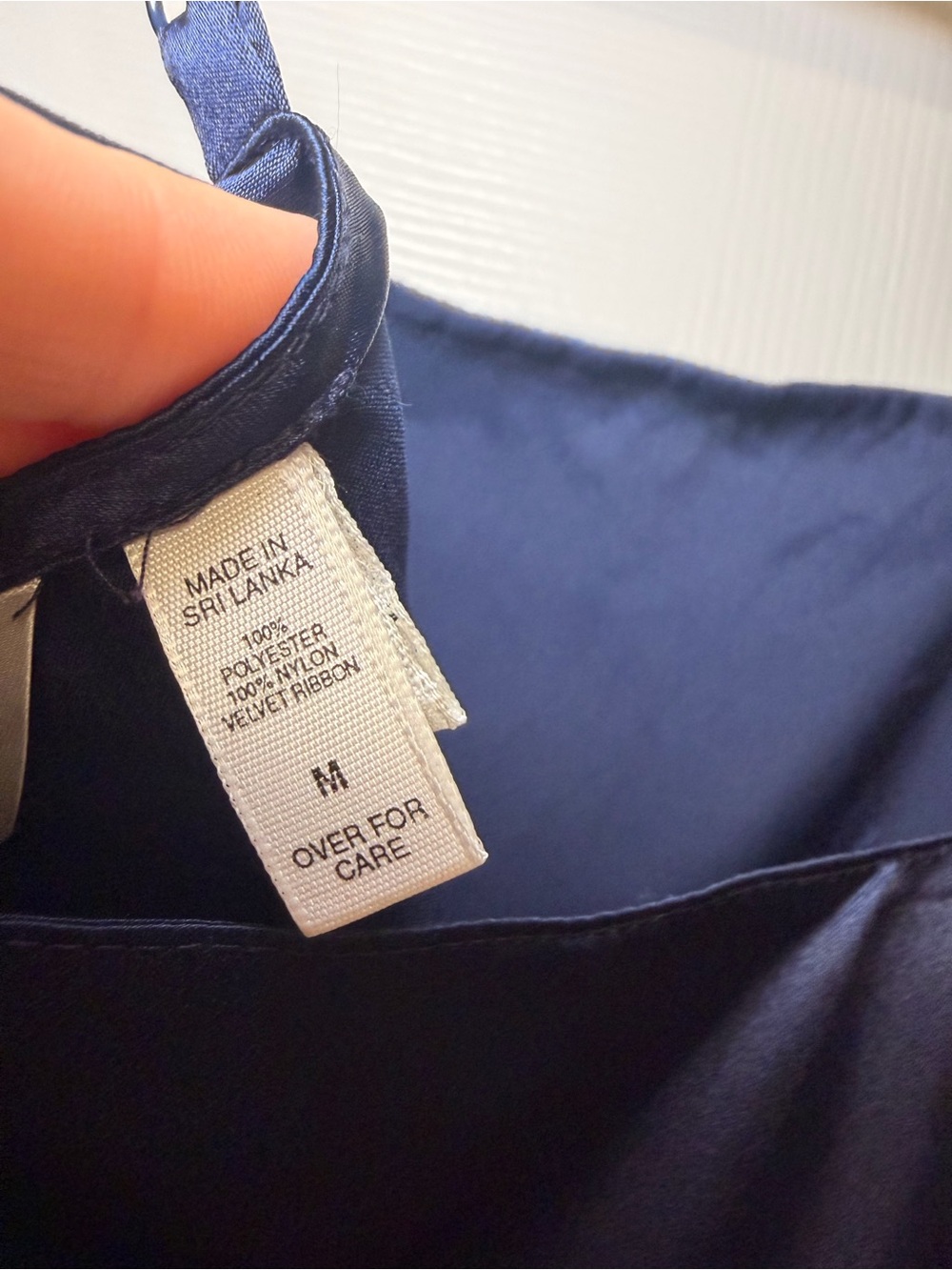 Vintage Victoria’s Secret Satin Mesh Hem Cami Y2K 90s Navy Lingerie Top M Date - Picture 5 of 12
